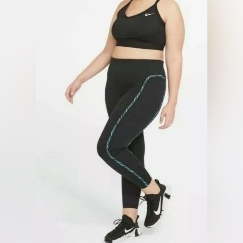 Nike Sportswear Plus One Luxe Icon 7/8 Training Leggings Mid-Rise DC5384-011 2X